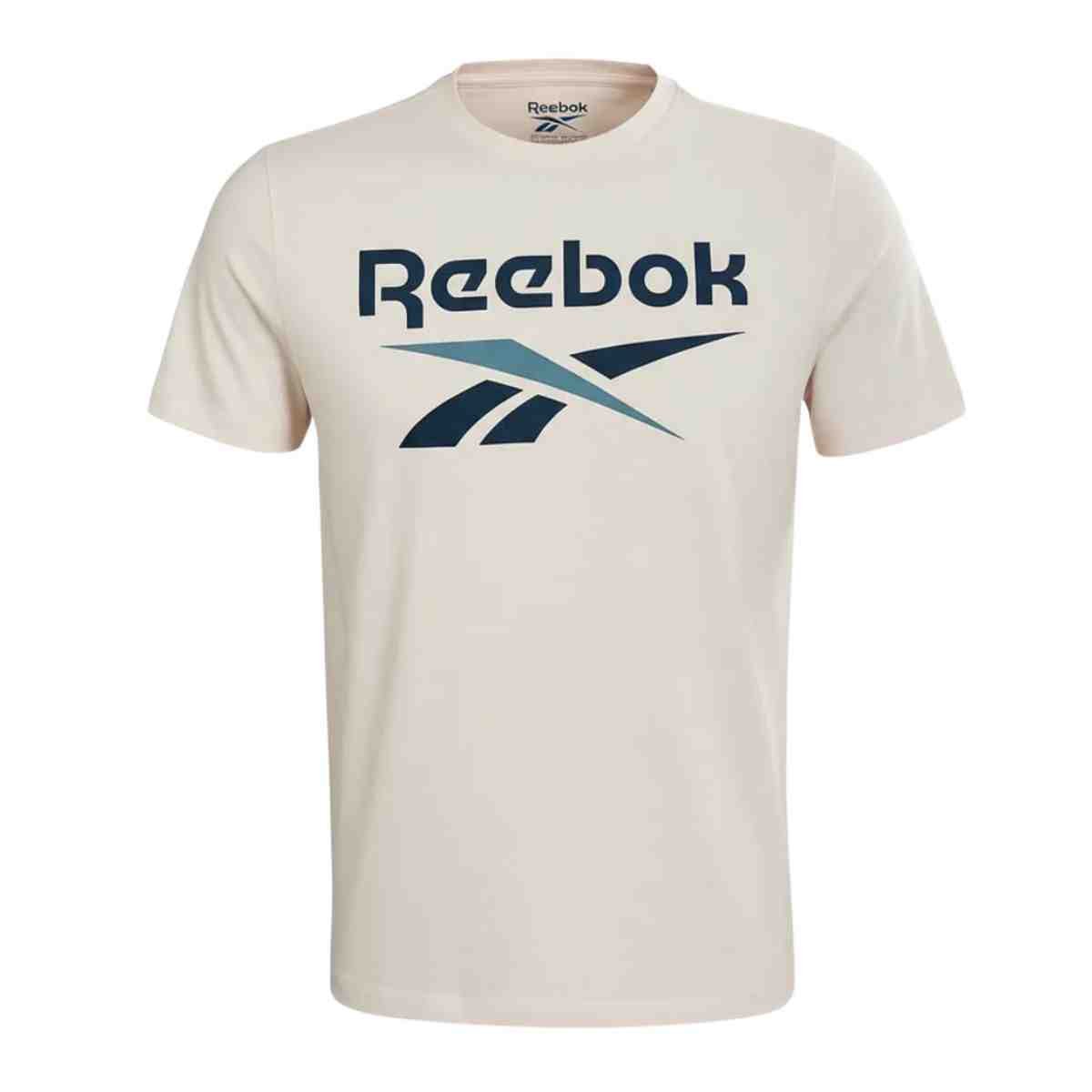 Camiseta Masculina Reebok Oportunity Logo Bege