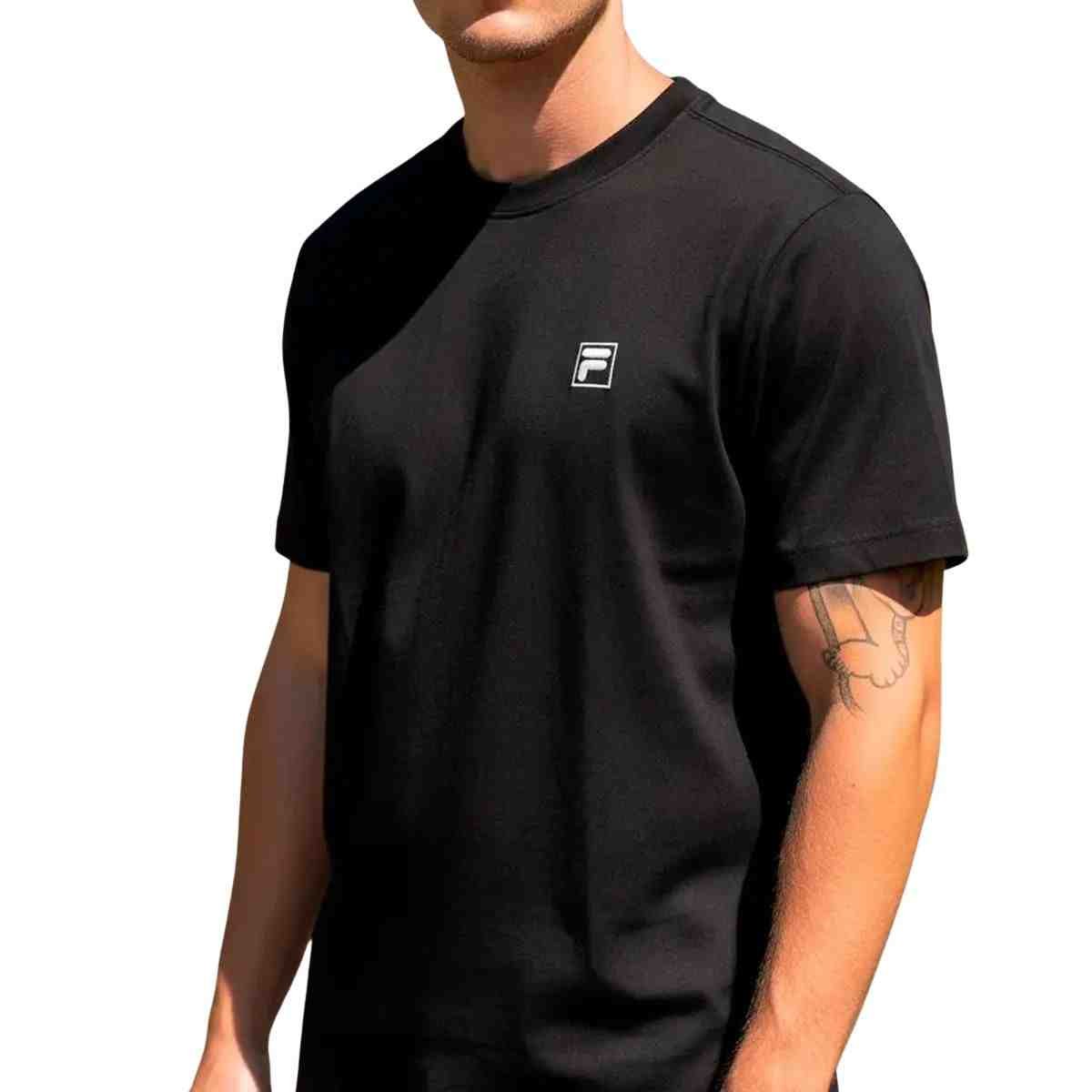 Camiseta Masc Mc Fila Comfort Classic F11l01641-160 Preto 2