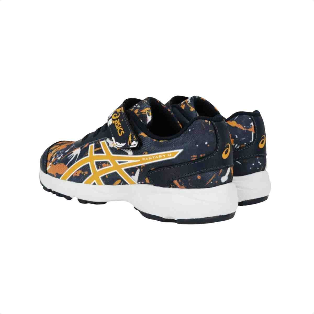 Tenis De Corrida Infantil Asics Fantasy 4 Azul E Amarelo Azul Marinho 3