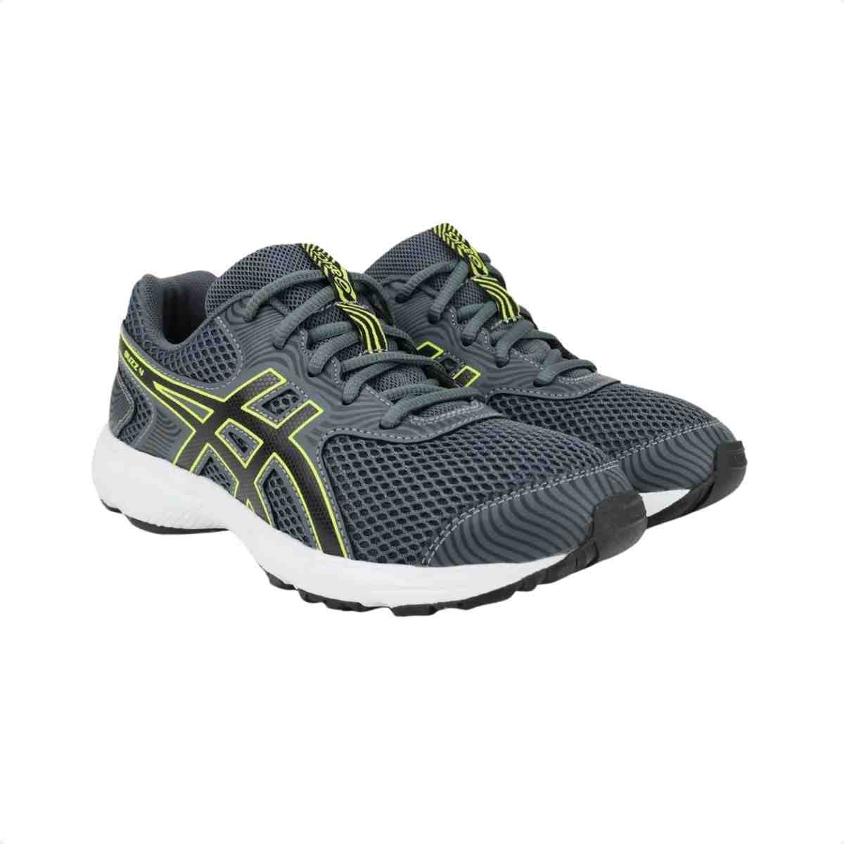 Tenis De Corrida Infantil Asics Buzz 4 Cinza Cinza 2