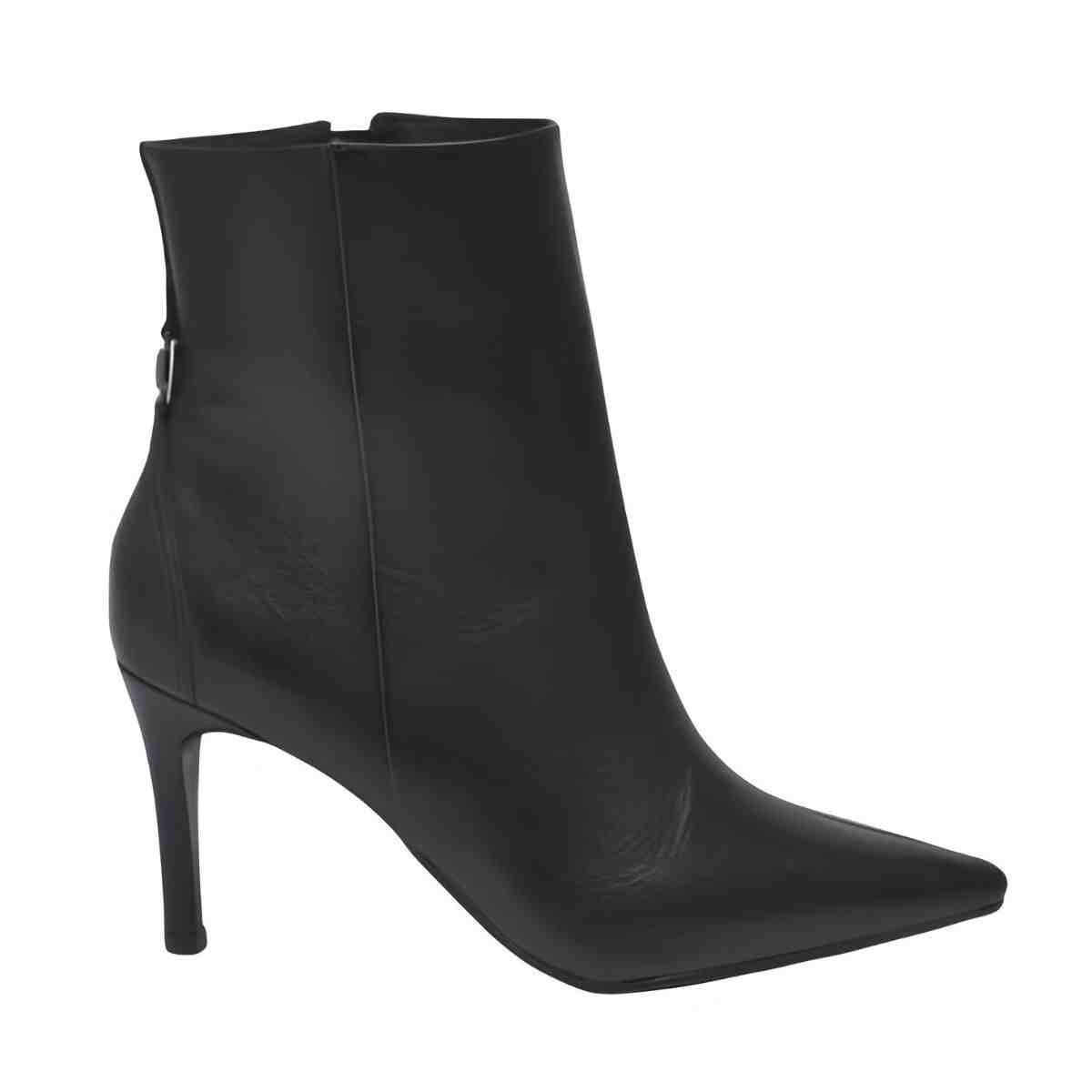 Bota Feminina Social Cano Baixo Via Marte Preta