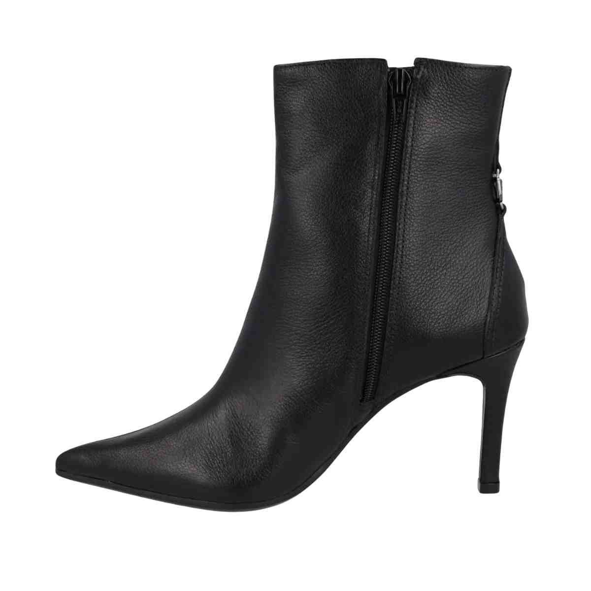 Bota Feminina Social Cano Baixo Via Marte Preta Preto 6
