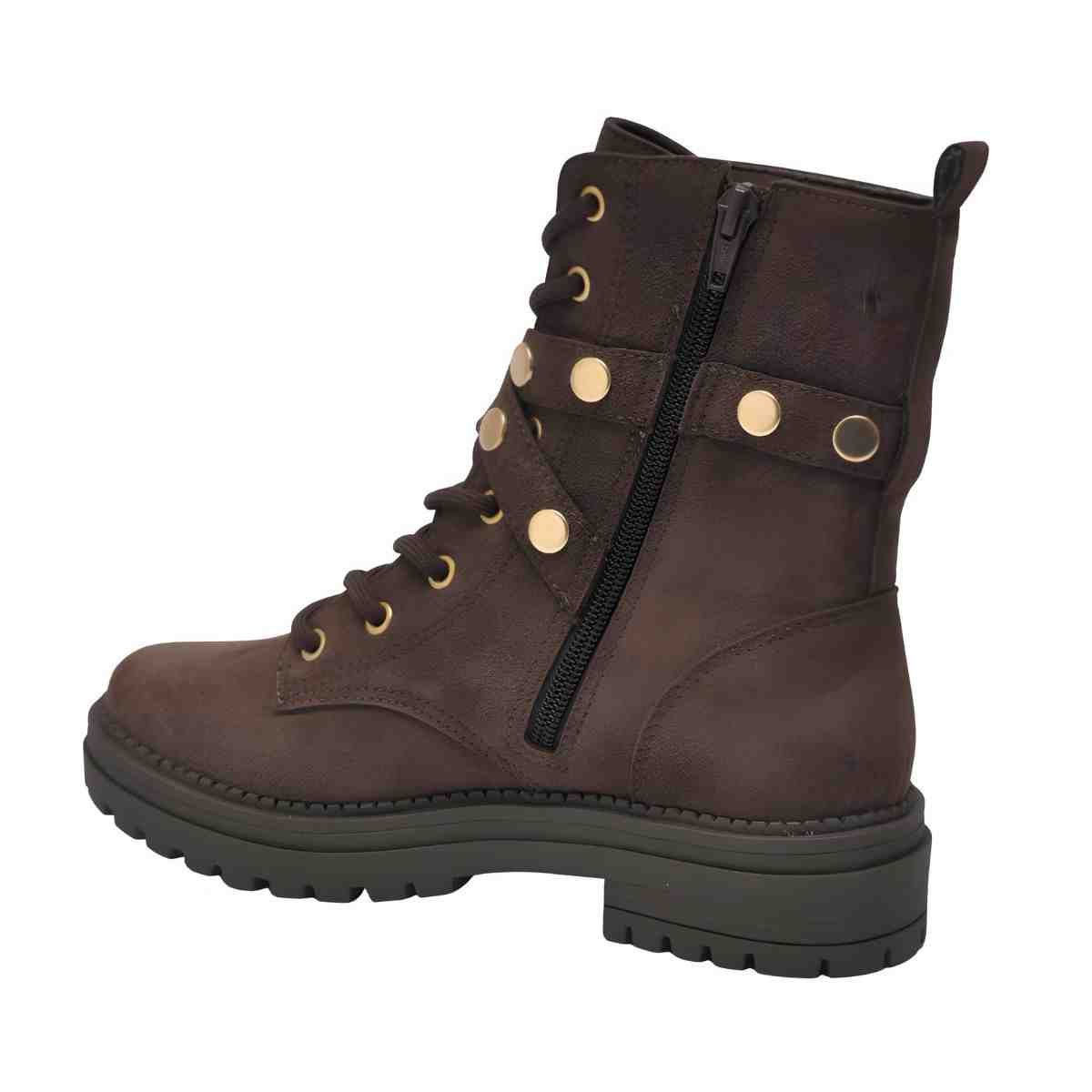 Bota Feminina Coturno Via Marte Marrom Marrom 6