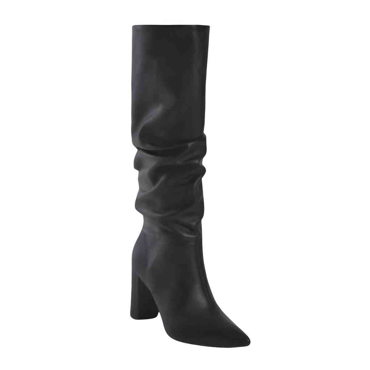 Bota Feminina Cano Alto Via Marte Slouchy Preta Preto 2