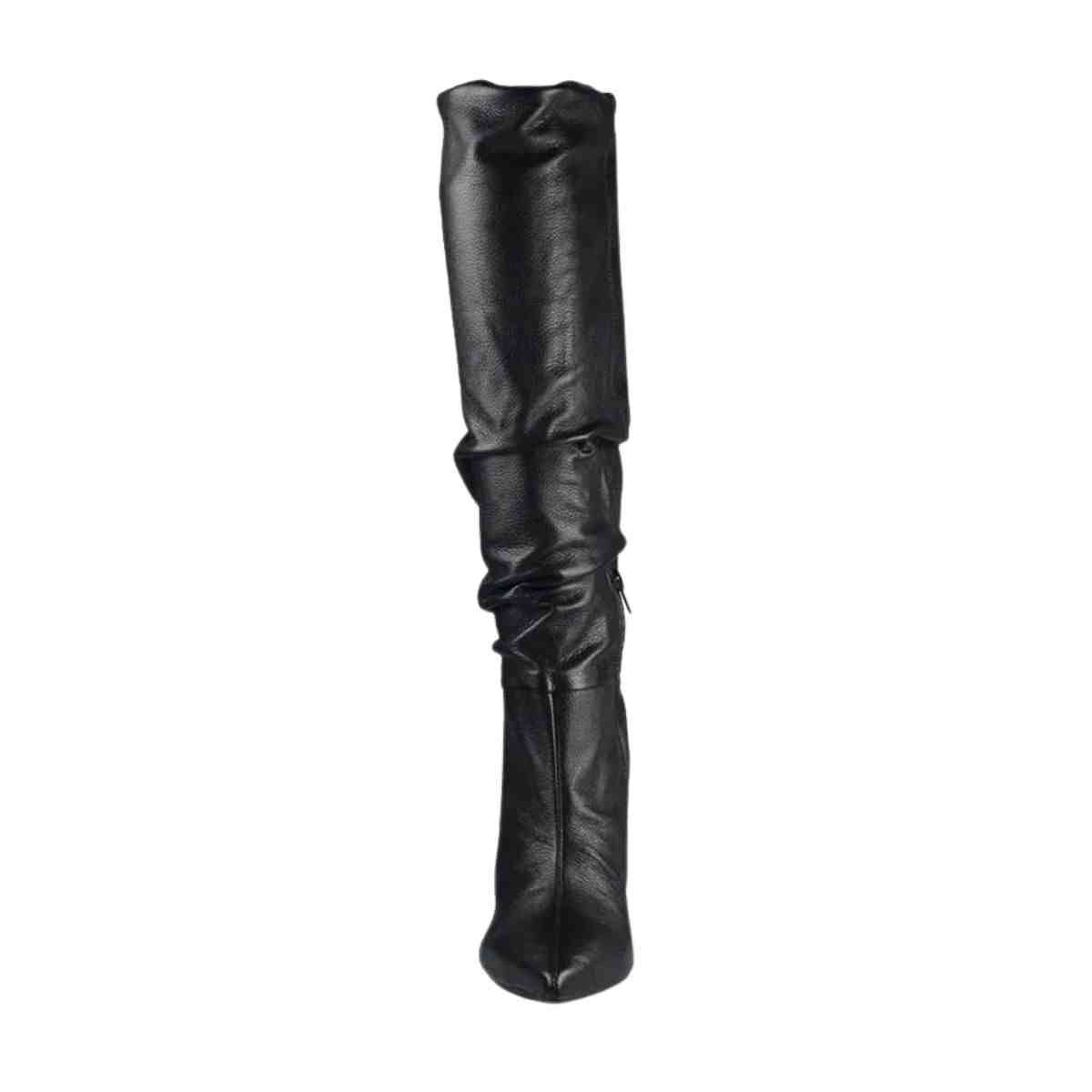 Bota Feminina Cano Alto Via Marte Slouchy Preta Preto 5