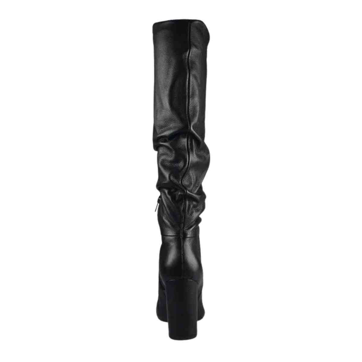 Bota Feminina Cano Alto Via Marte Slouchy Preta Preto 6