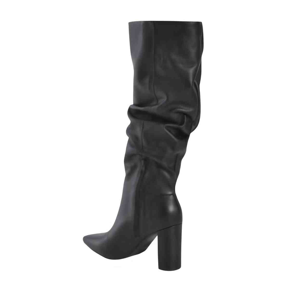 Bota Feminina Cano Alto Via Marte Slouchy Preta Preto 7