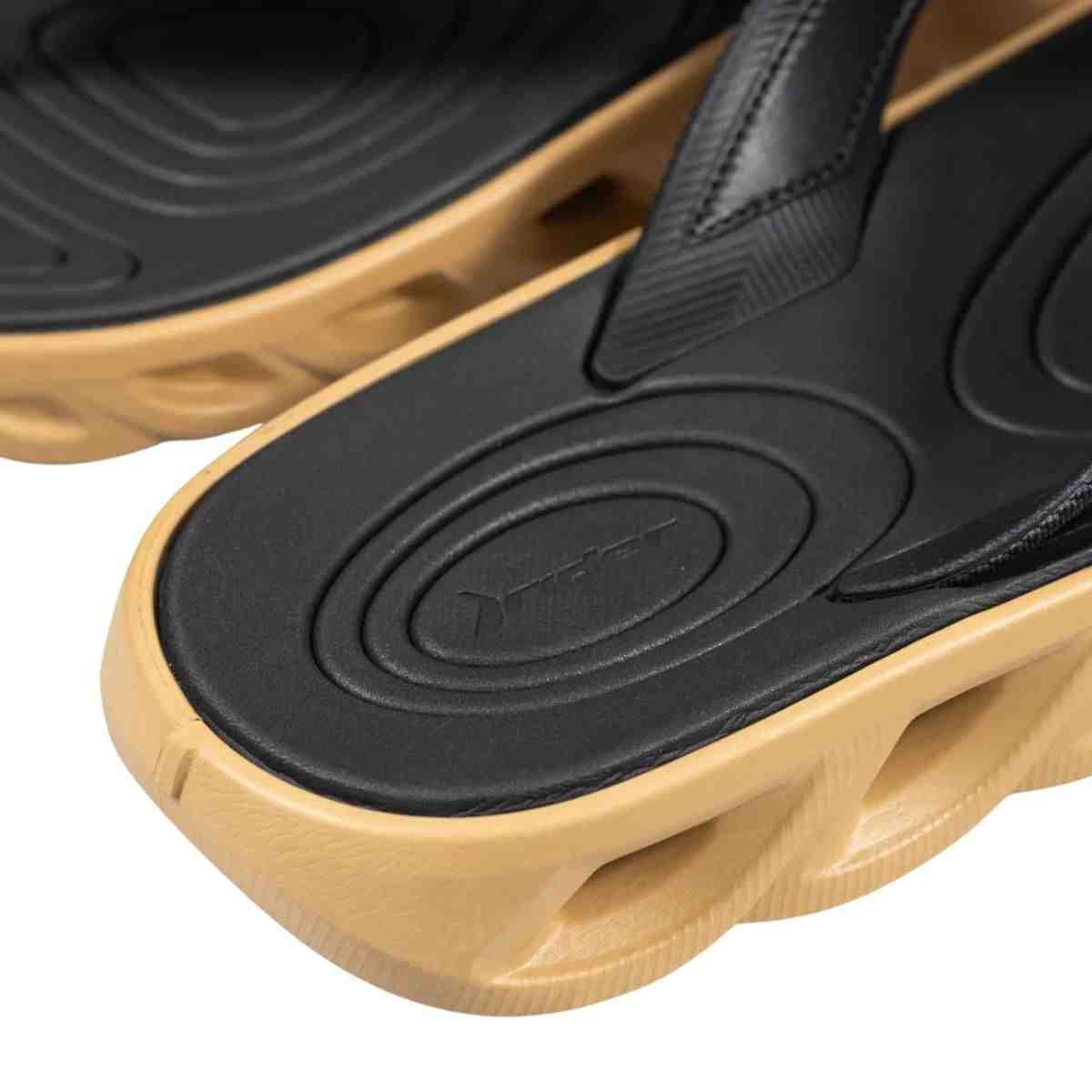 Chinelo Masculino Dedo Rider R Power Low Preto E Bege Bege/Preto 6