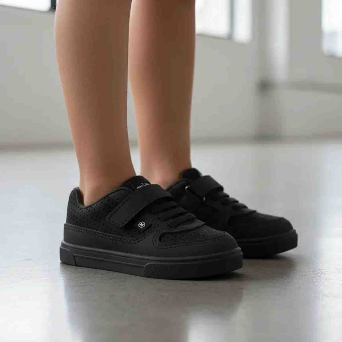 Tenis Casual Infantil Molekinho Preto Preto 2