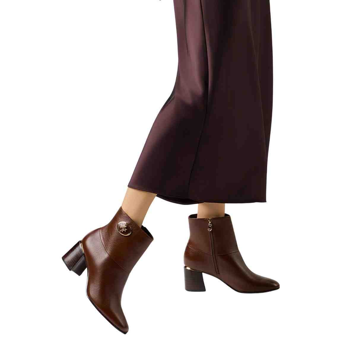 Bota Feminina Cano Baixo Luz Da Lua Atacama Trufa Trufa 3