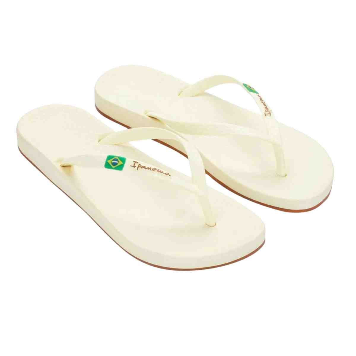 Chinelo Feminino Dedo Ipanema Anatomica Brasil Bege Bege 2