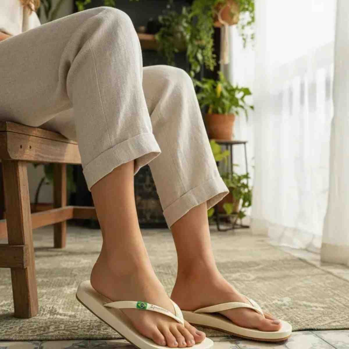Chinelo Feminino Dedo Ipanema Anatomica Brasil Bege Bege 4