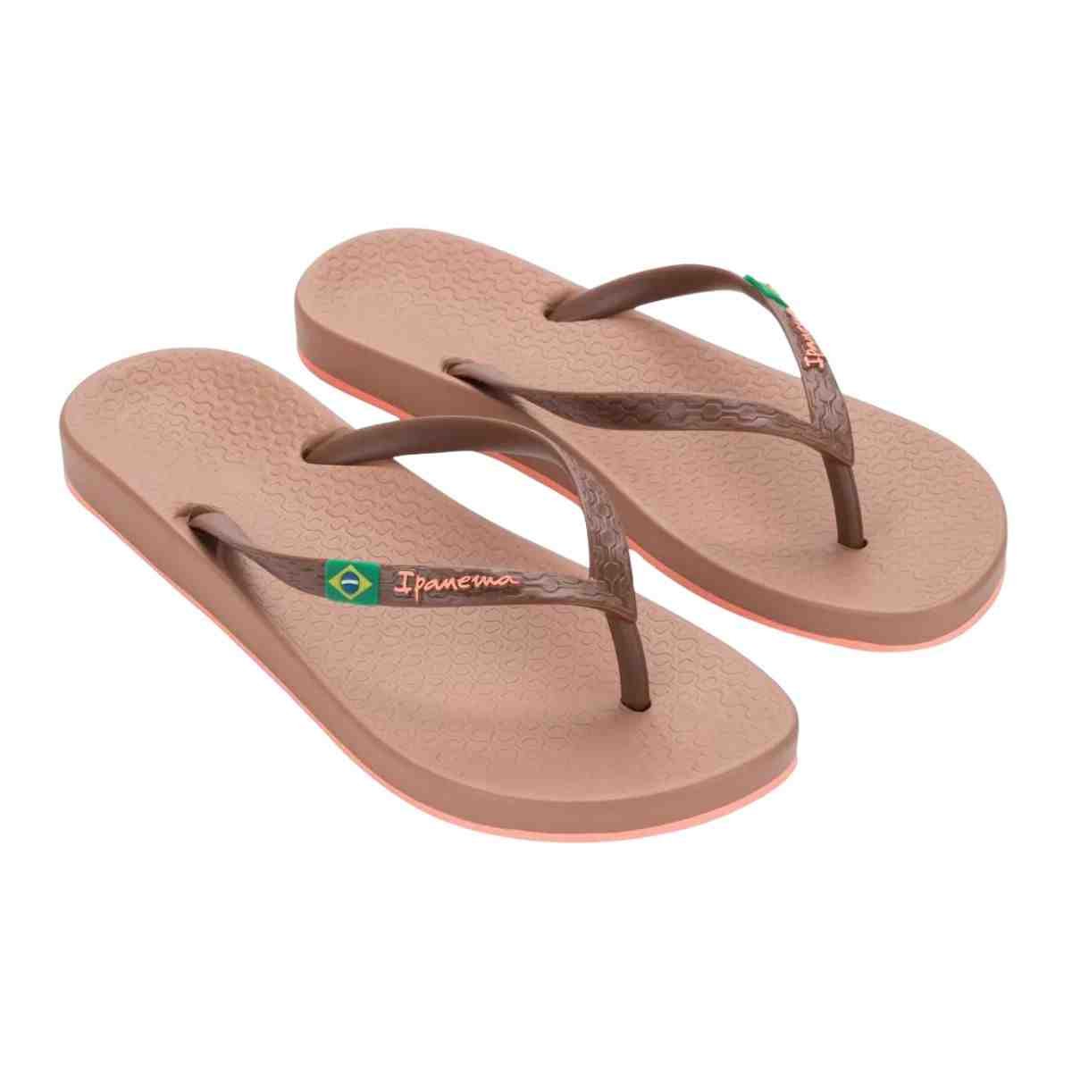Chinelo Feminino Dedo Ipanema Anatômica Brasil Marrom Marrom 2