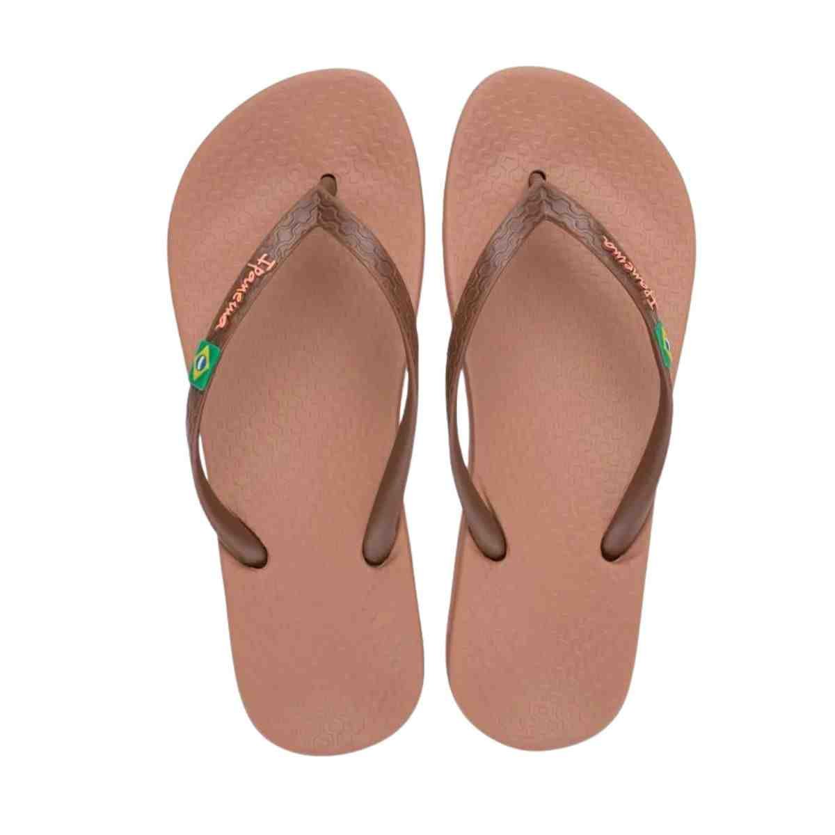 Chinelo Feminino Dedo Ipanema Anatômica Brasil Marrom Marrom 3