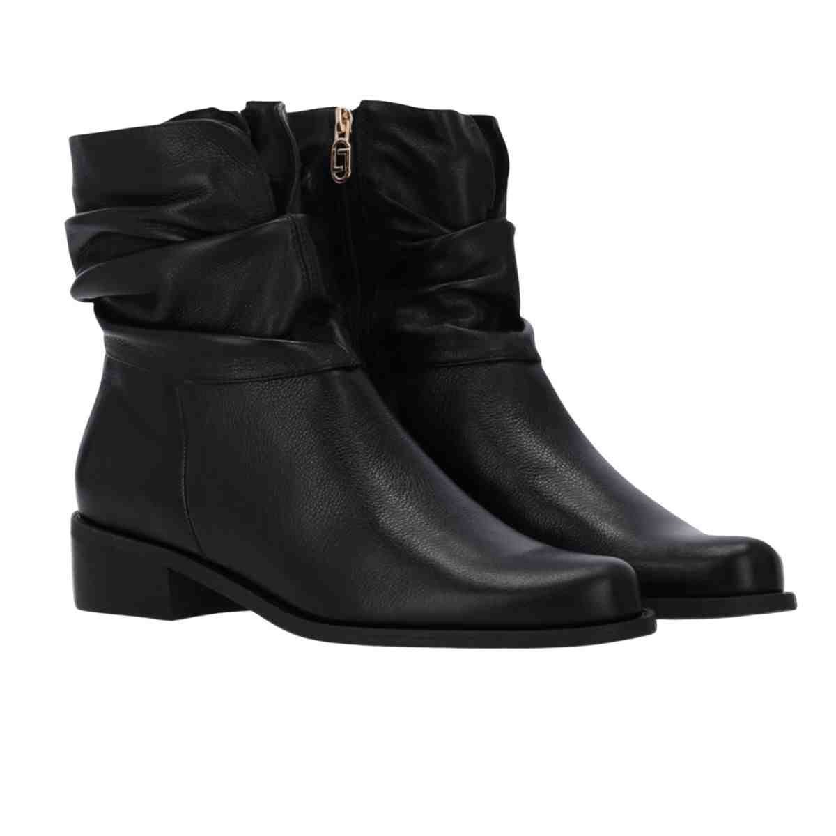 Bota Feminina Cano Baixo Luz Da Lua Saara Preta Preto 2