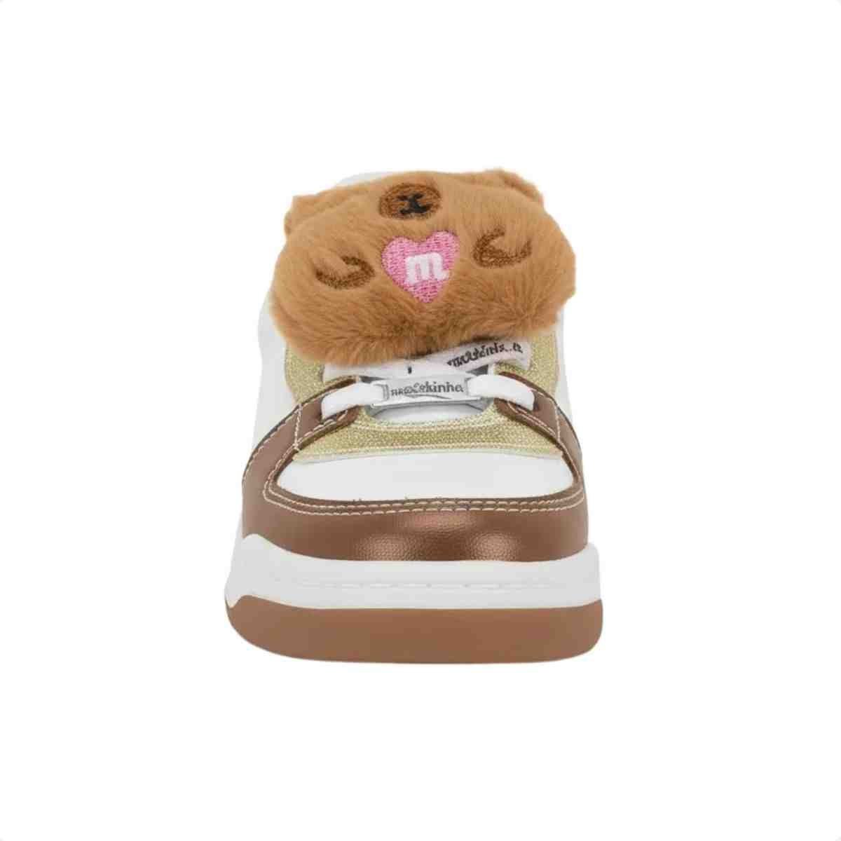 Tenis Casual Infantil Molekinha Branco Branco 3