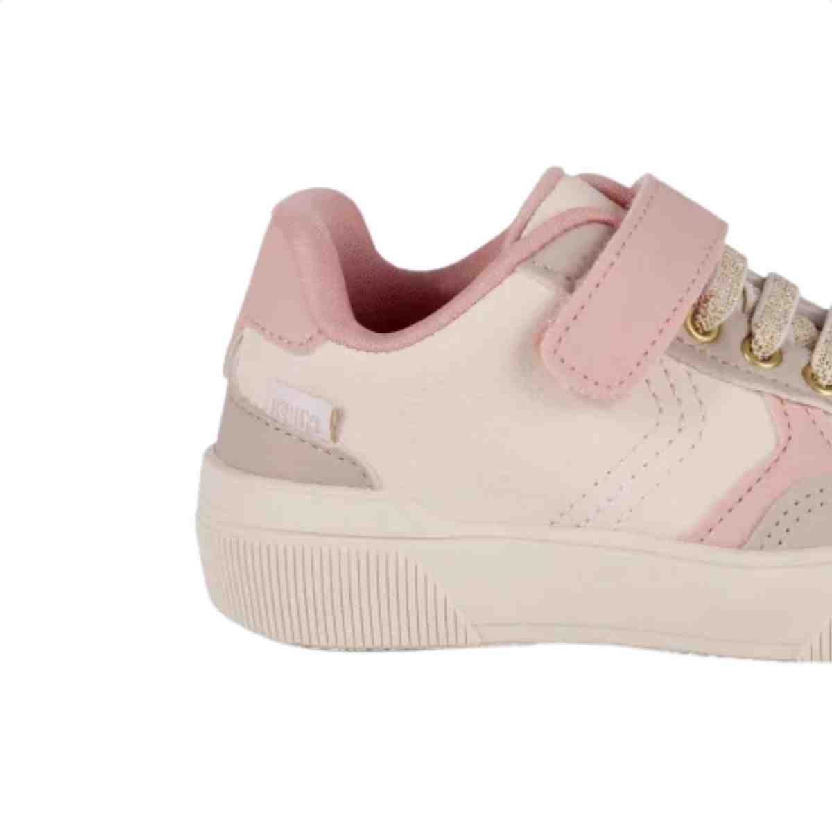 Tenis Casual Infantil Klin Branco Branco/Rosa 6