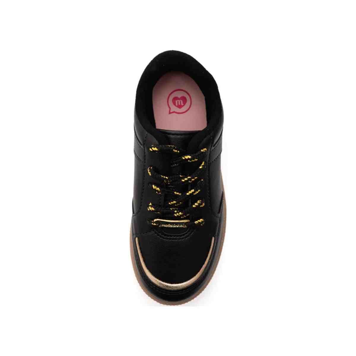 Tenis Casual Infantil Molekinha Preto Preto 7