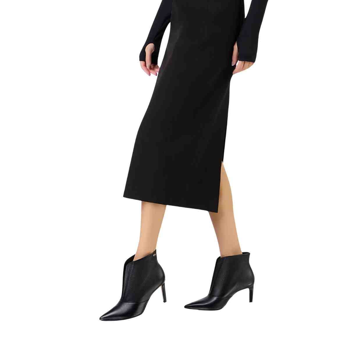 Bota Feminina Cano Baixo Luz Da Lua Saara Preto Preto 4