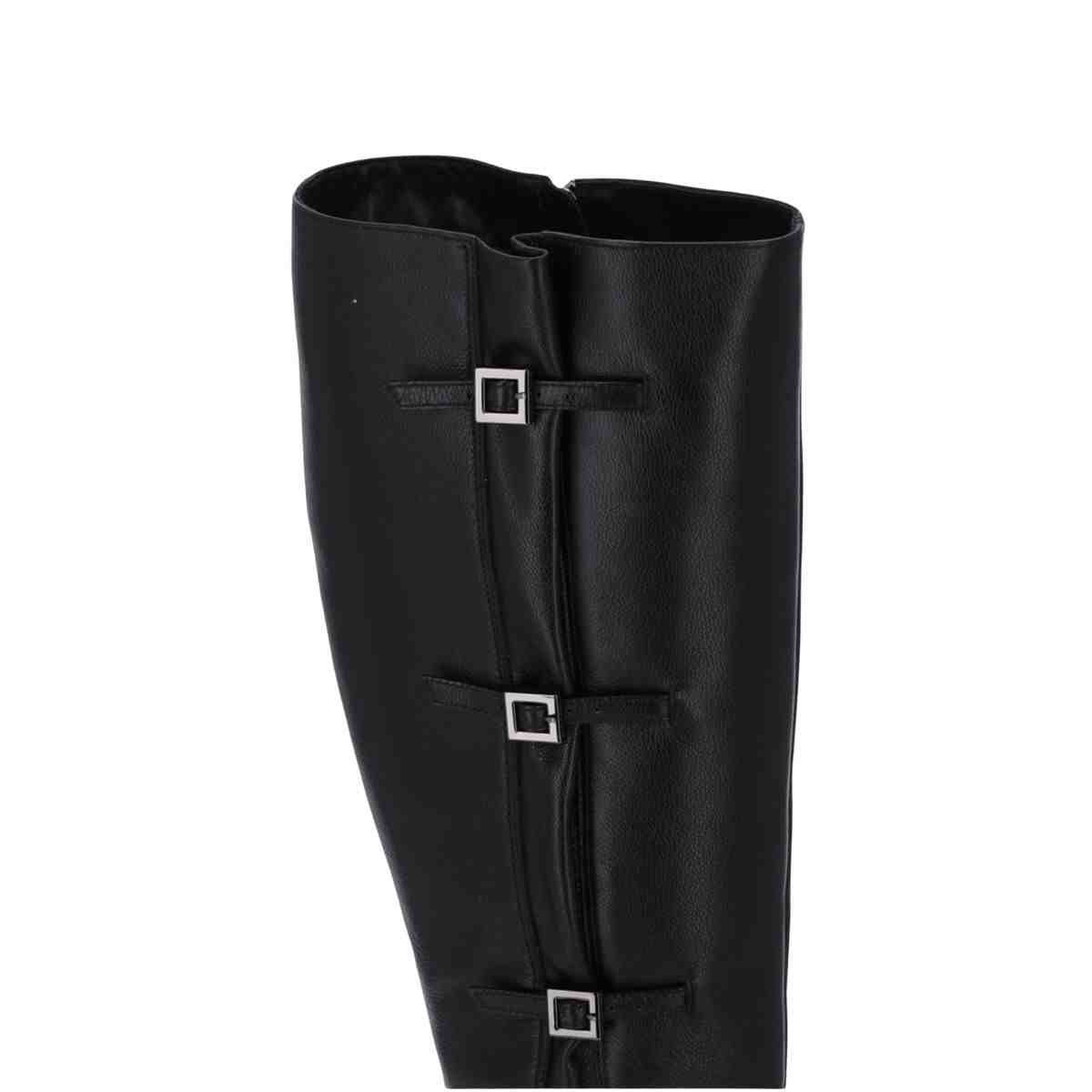 Bota Feminina Cano Alto Luz Da Lua Saara Preta Preto 4