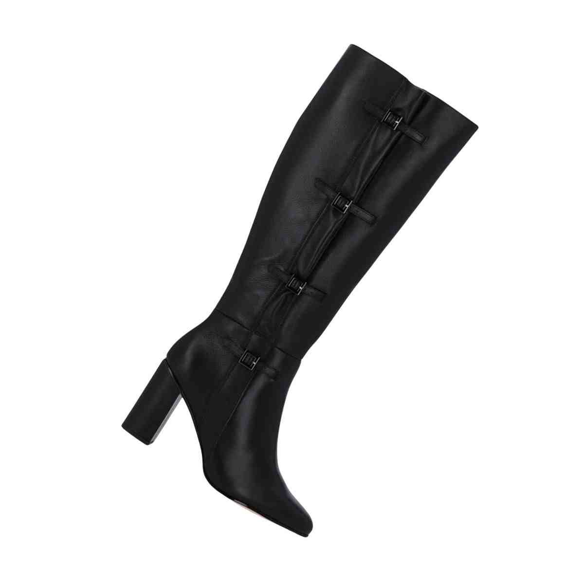 Bota Feminina Cano Alto Luz Da Lua Saara Preta Preto 7