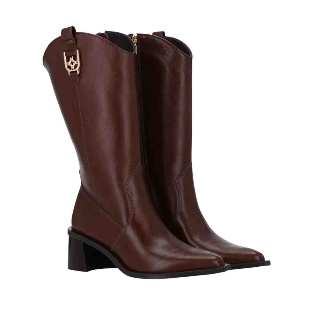Bota Feminina Cano Alto Luz Da Lua Atacama Trufa Marrom 2