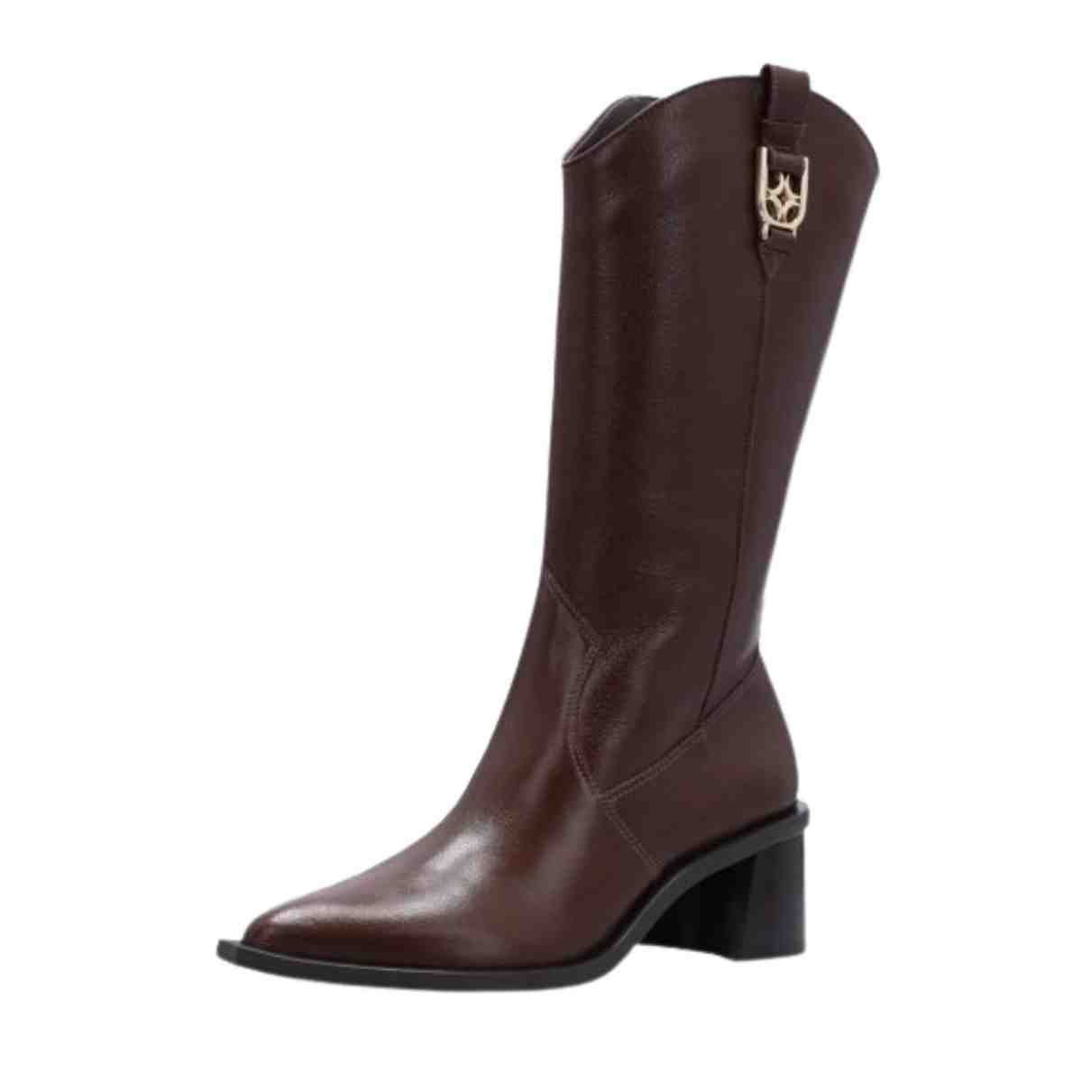 Bota Feminina Cano Alto Luz Da Lua Atacama Trufa Marrom 5