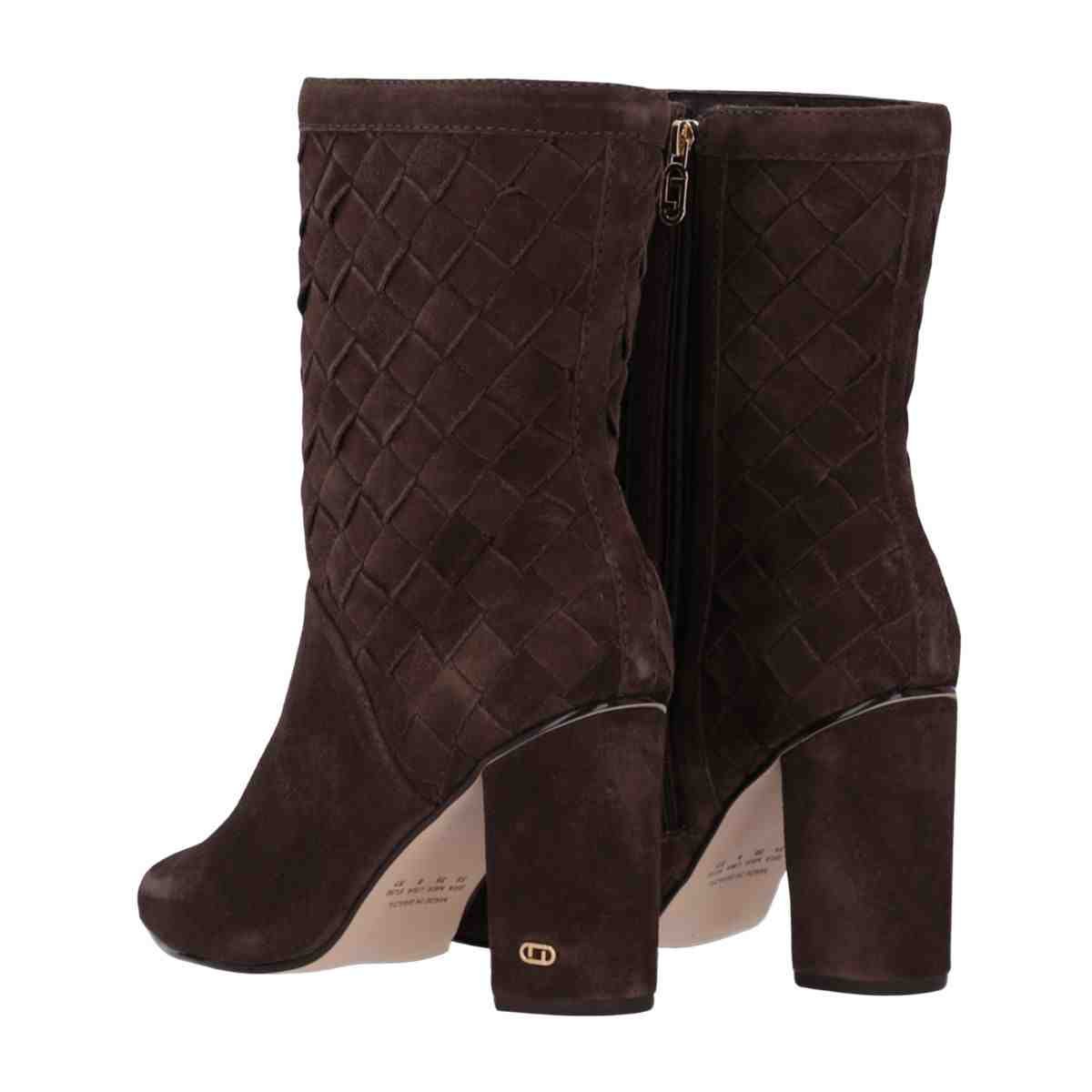 Bota Feminina Cano Baixo Luz Da Lua Camurça Cacau Marrom 6