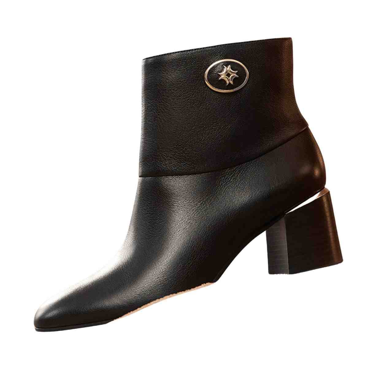 Bota Feminina Cano Baixo Luz Da Lua Atacama Preto Preto 5