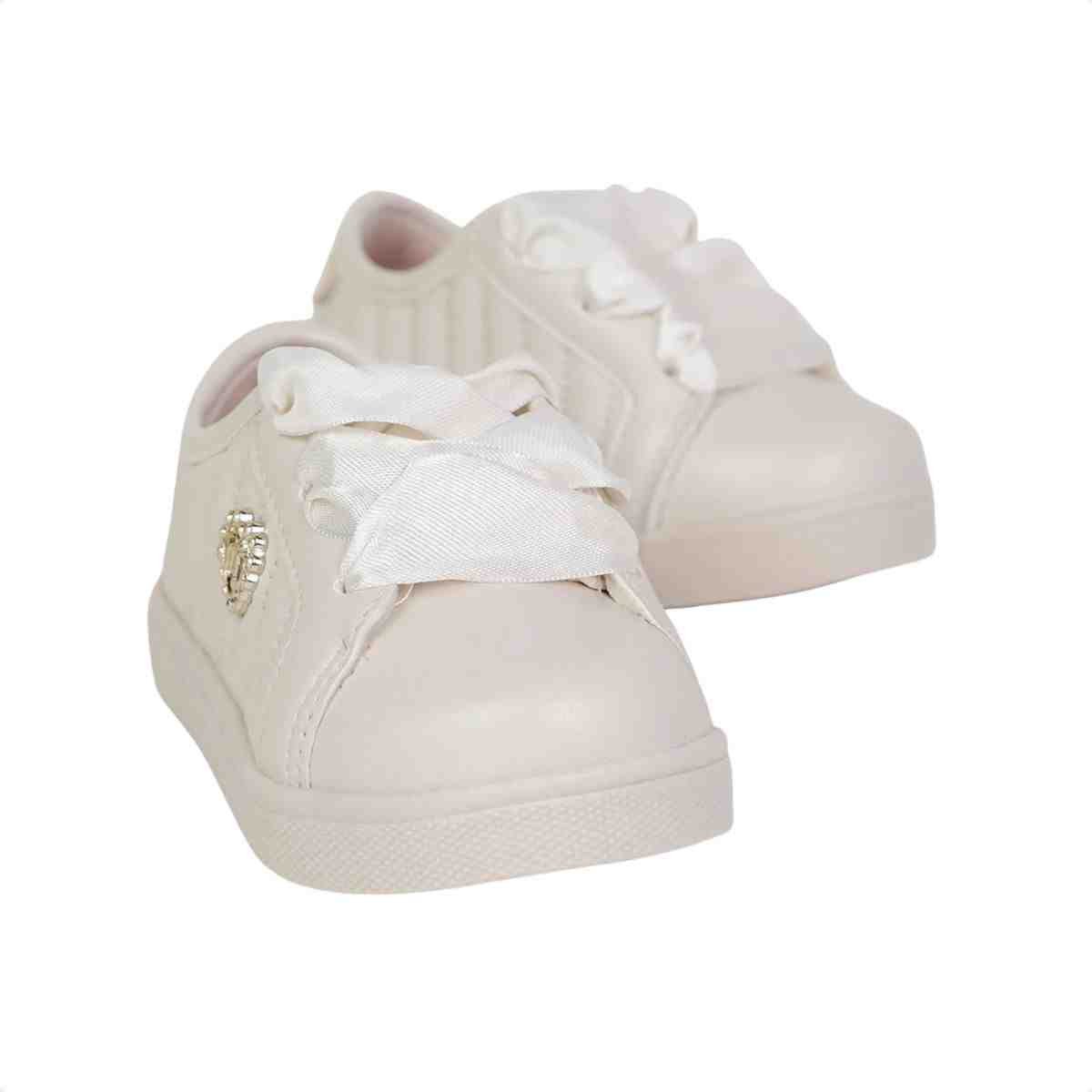 Tenis Casual Bebe Molekinha Branco Off White 2