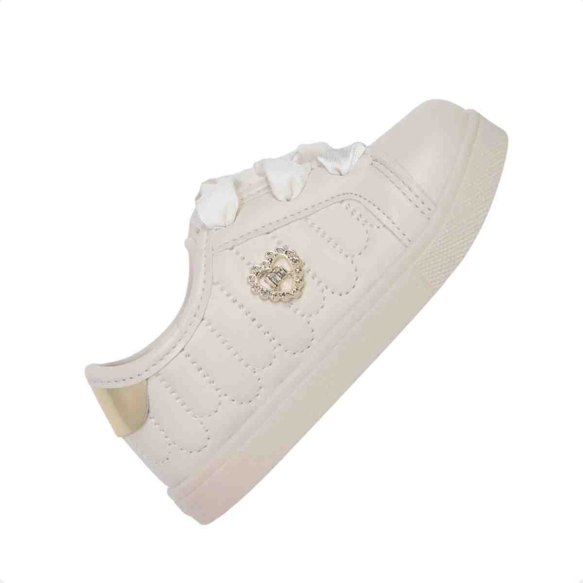 Tenis Casual Bebe Molekinha Branco Off White 7