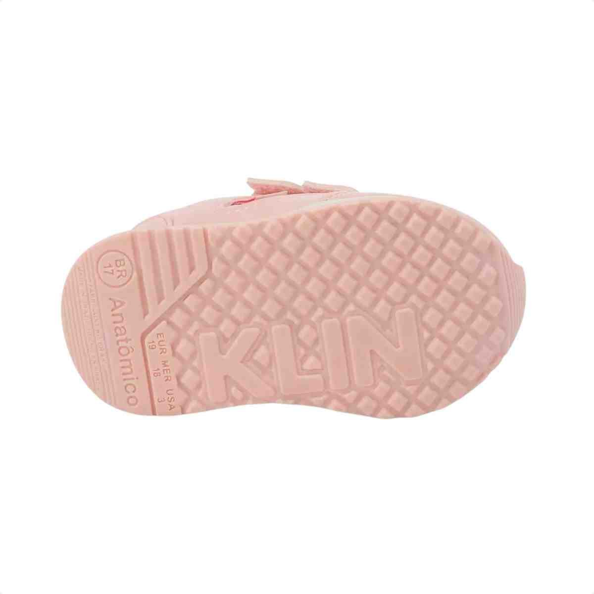 Tenis Casual Bebe Klin Rosa Rosa 5