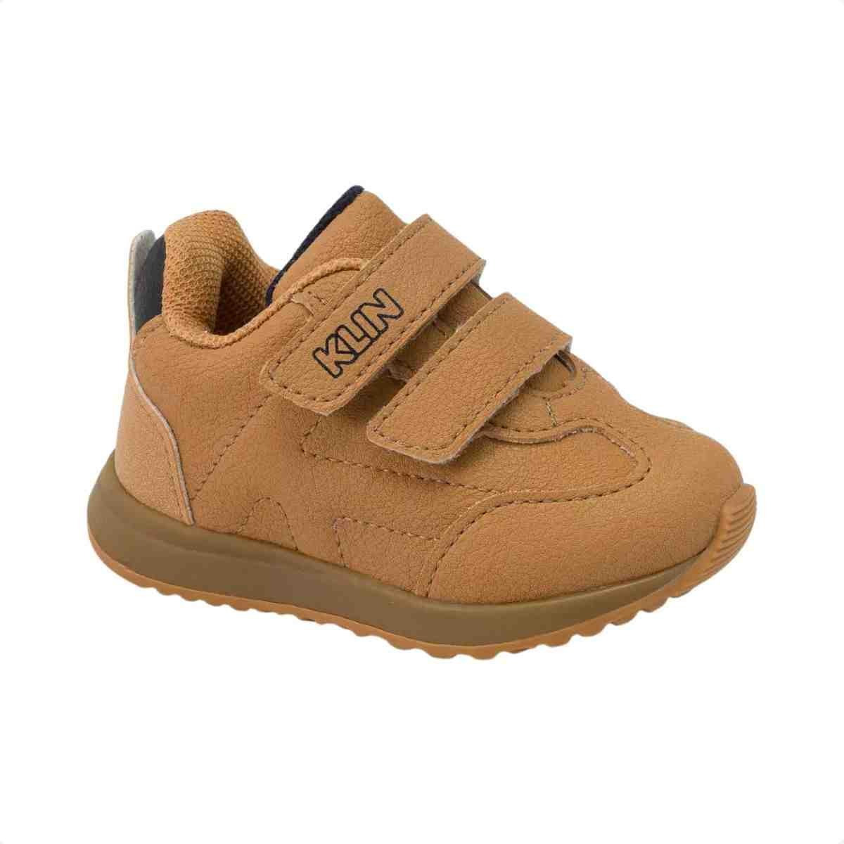 Tenis Casual Bebe Klin Marrom Marrom 3