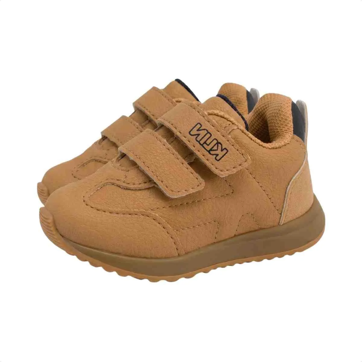 Tenis Casual Bebe Klin Marrom Marrom 5