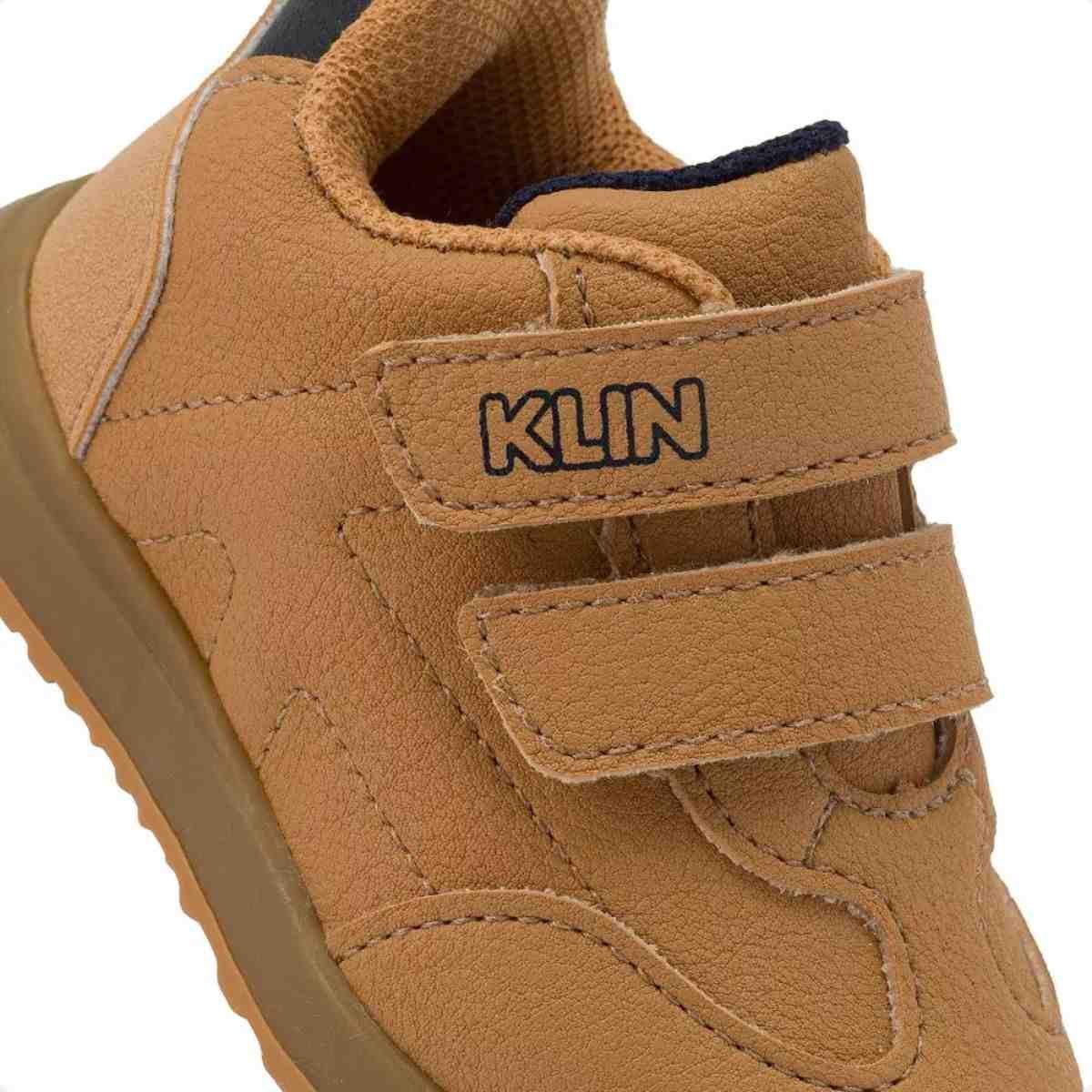 Tenis Casual Bebe Klin Marrom Marrom 7
