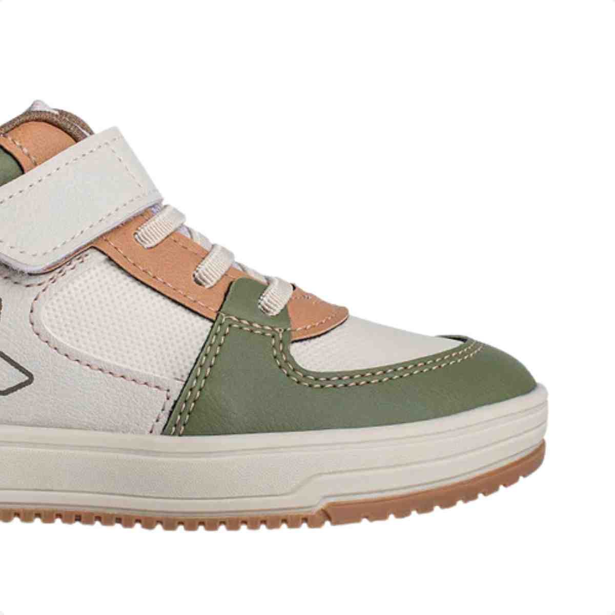 Tenis Casual Bebe Kidy Verde E Marrom Off White/Verde Militar 7