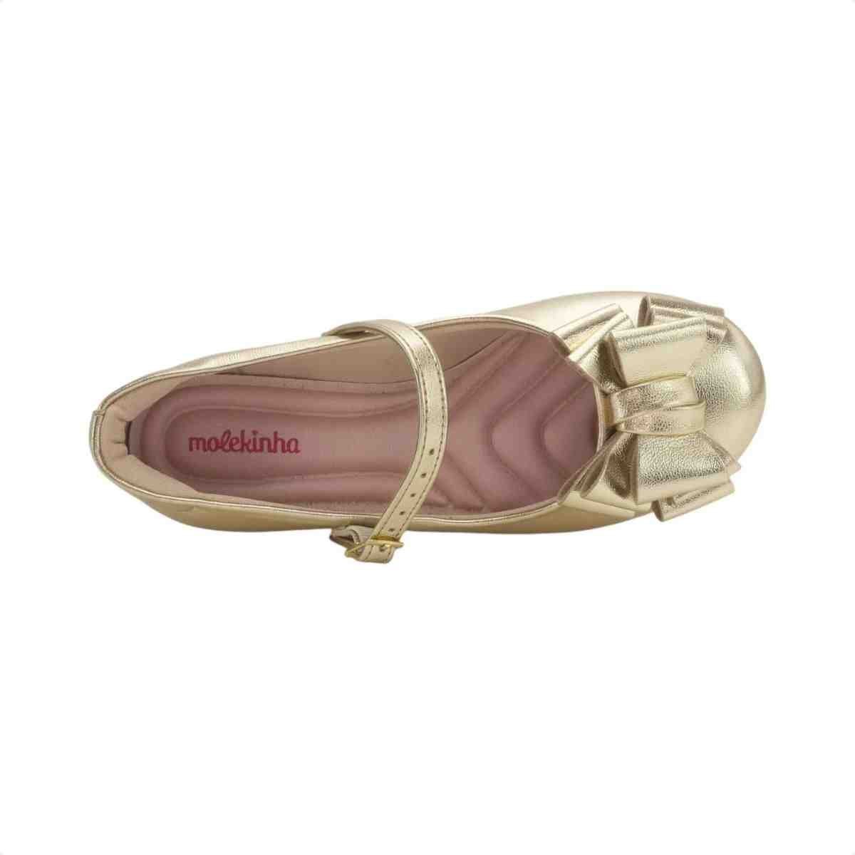 Sapatilha Infantil Molekinha Dourado Dourado 5