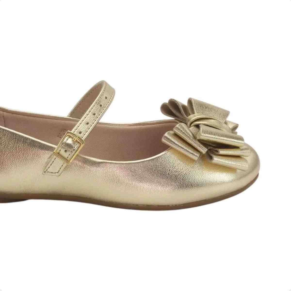 Sapatilha Infantil Molekinha Dourado Dourado 7