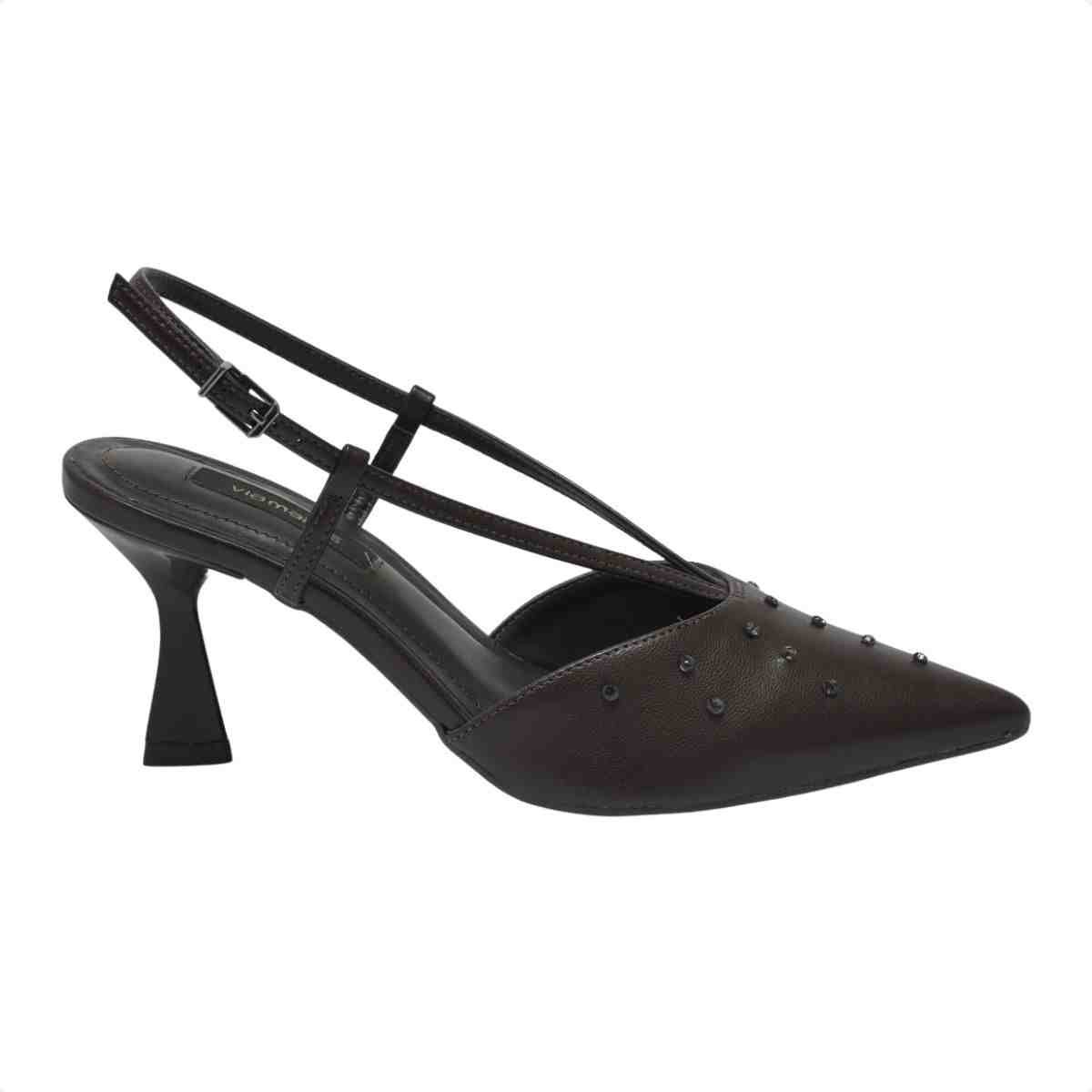 Sapato Chanel Feminino Via Marte Slingback Marrom