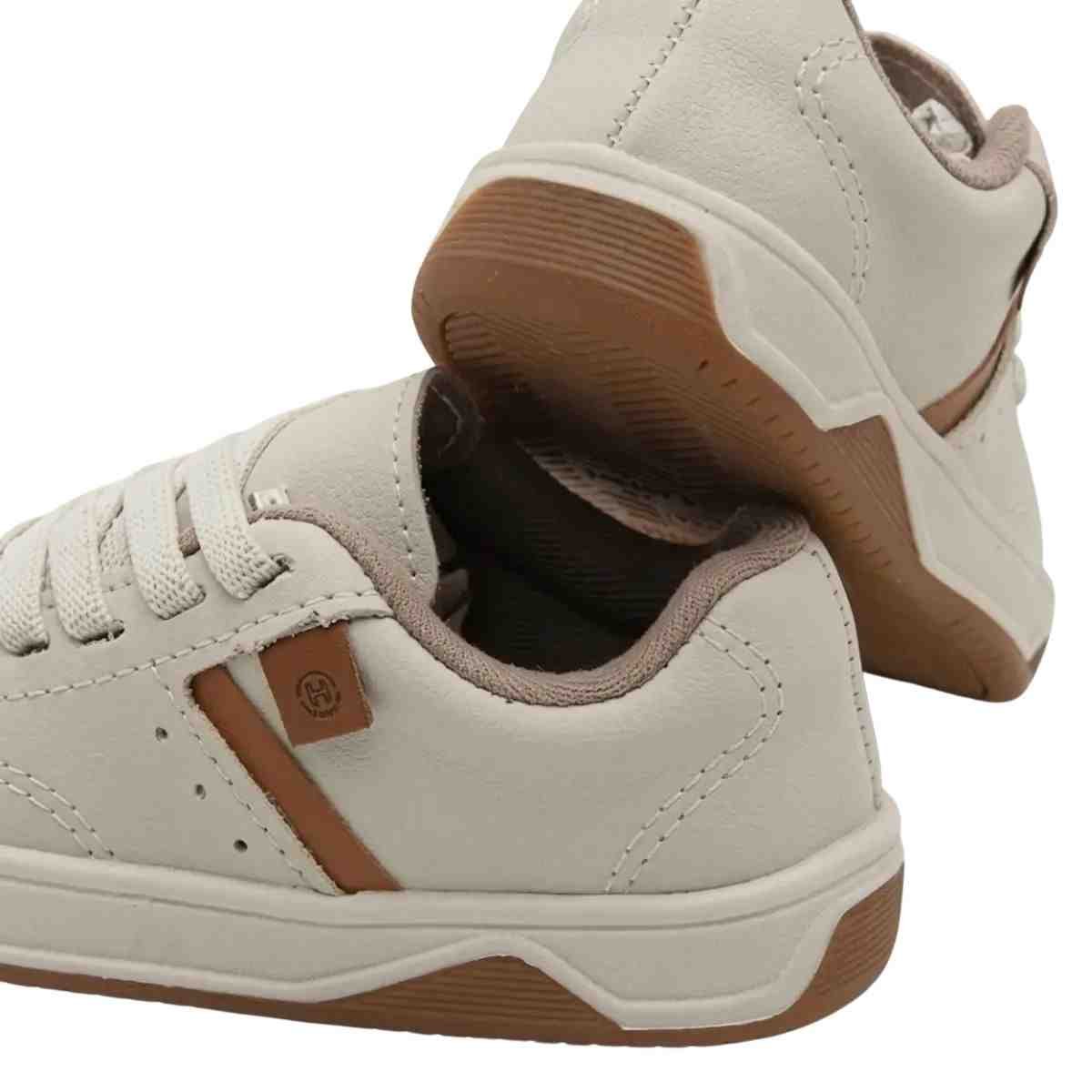 Sapatenis Bebe Molekinho Branco Branco/Camel 4