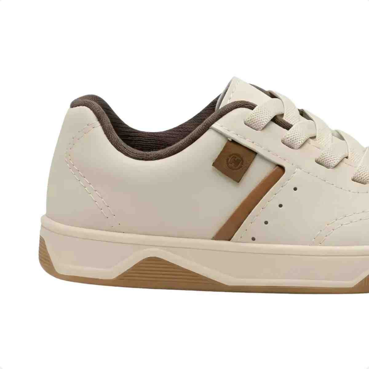 Sapatenis Bebe Molekinho Branco Branco/Camel 7