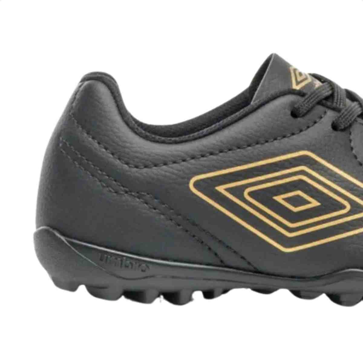 Chuteira Society Infantil Umbro Class Footballer Jr Preto Preto/Dourado 6