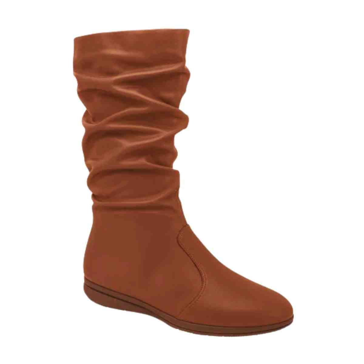 Bota Feminina Anabela Cano Médio Piccadilly Marrom Marrom 3