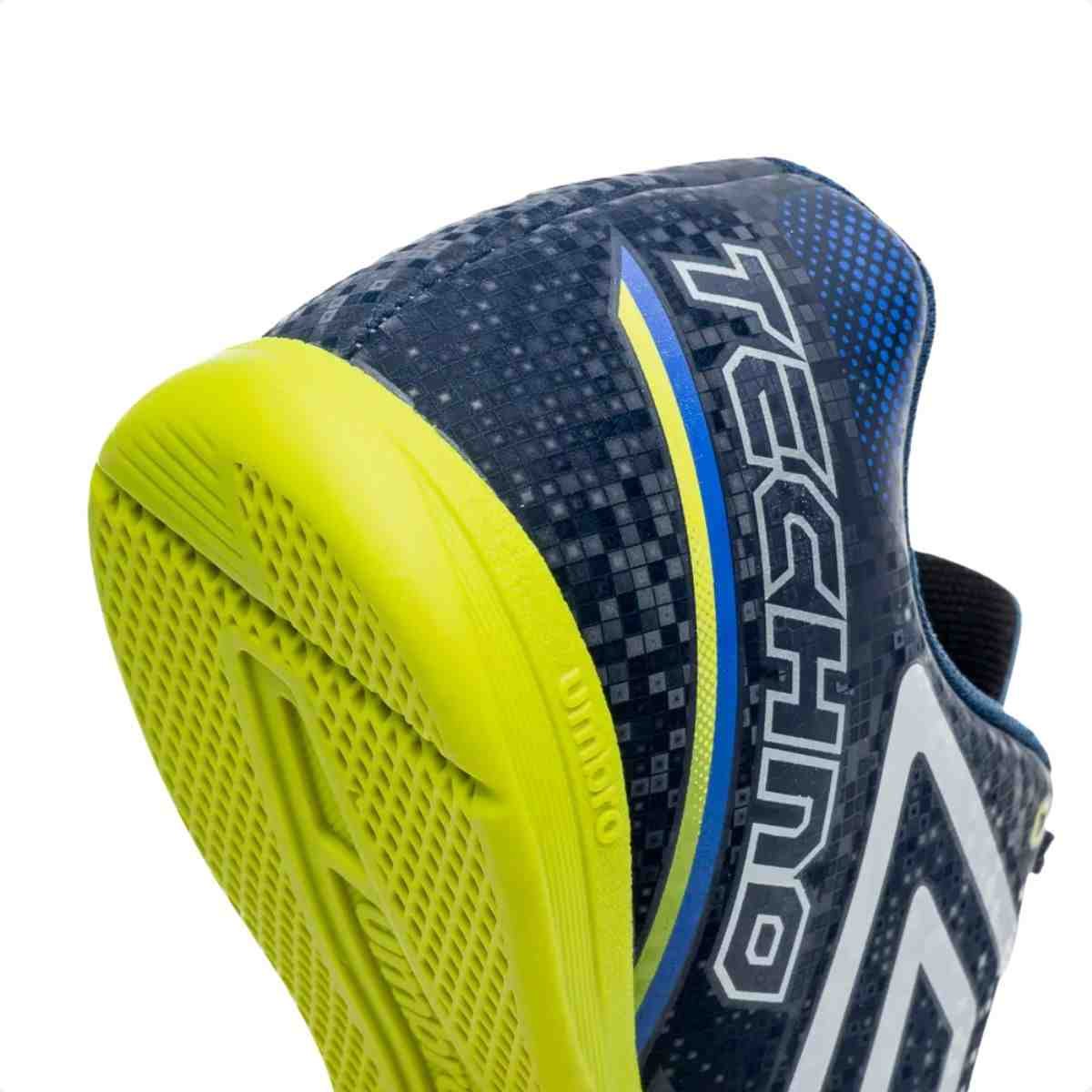 Chuteira Indoor Infantil Umbro Techno Ii Jr Preto Cinza 3