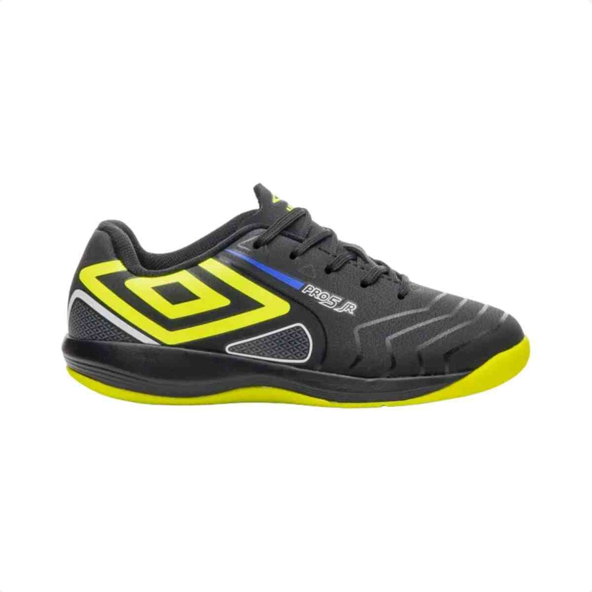 Chuteira Indoor Infantil Umbro Pro 5 Jr Preto