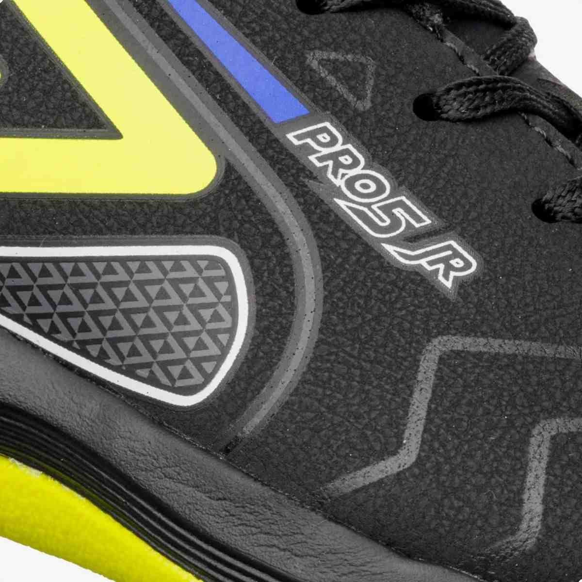 Chuteira Indoor Infantil Umbro Pro 5 Jr Preto Preto/Verde Limão 3