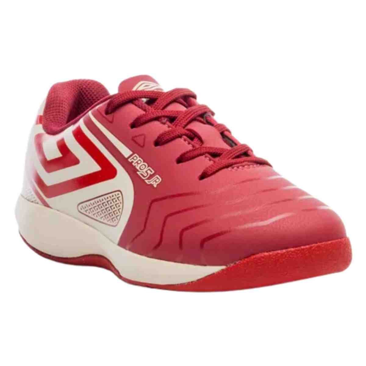 Chuteira Indoor Infantil Umbro Pro 5 Jr Vermelho Vermelho 2
