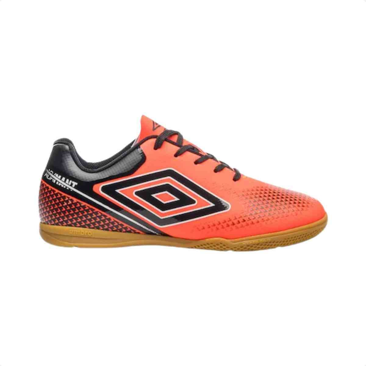 Chuteira Indoor Infantil Umbro Adamant Top Speed Jr Laranja