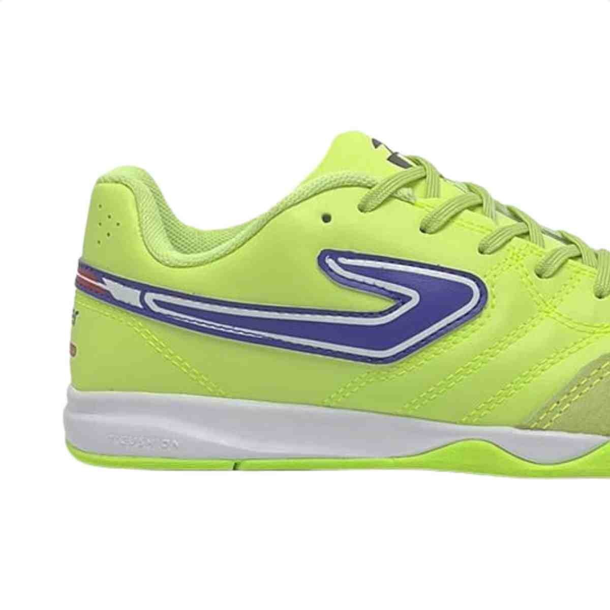 Chuteira Indoor Infantil Topper Maestro Club V Verde Verde/Roxo 6