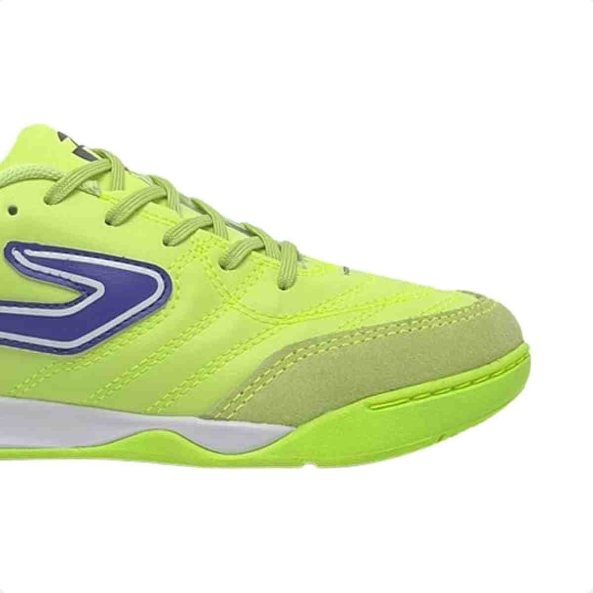 Chuteira Indoor Infantil Topper Maestro Club V Verde Verde/Roxo 7